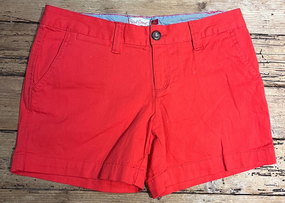 Red Camel Womens Size 7 Red Shorts NWOT